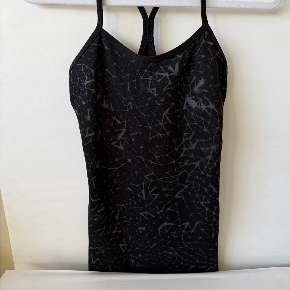Lululemon Black Patterned Women's Tank Top